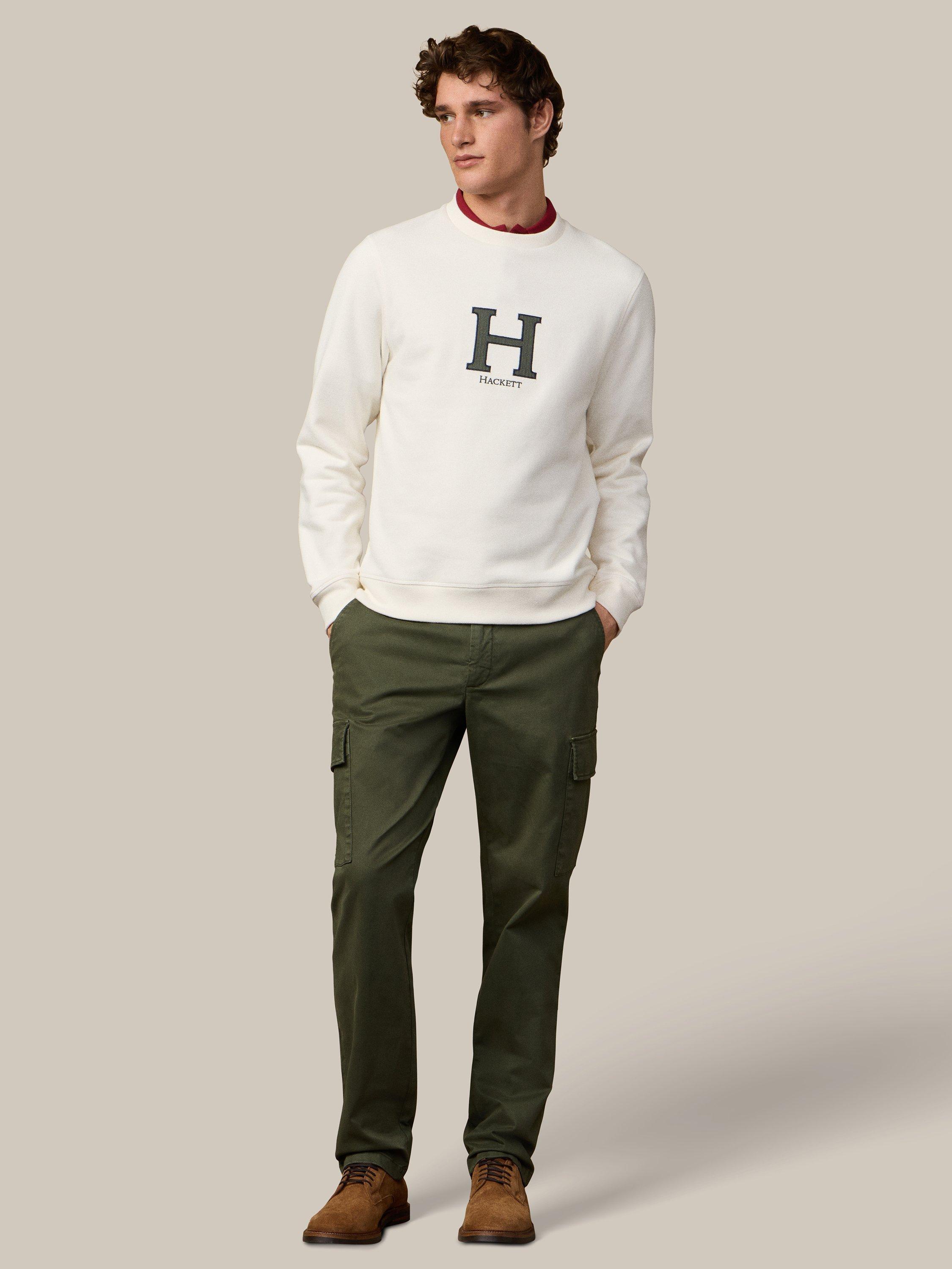 Product image 8 of 8, which shows Hackett London Relaxed Fit Regent Chinos, Forest Green, 28R