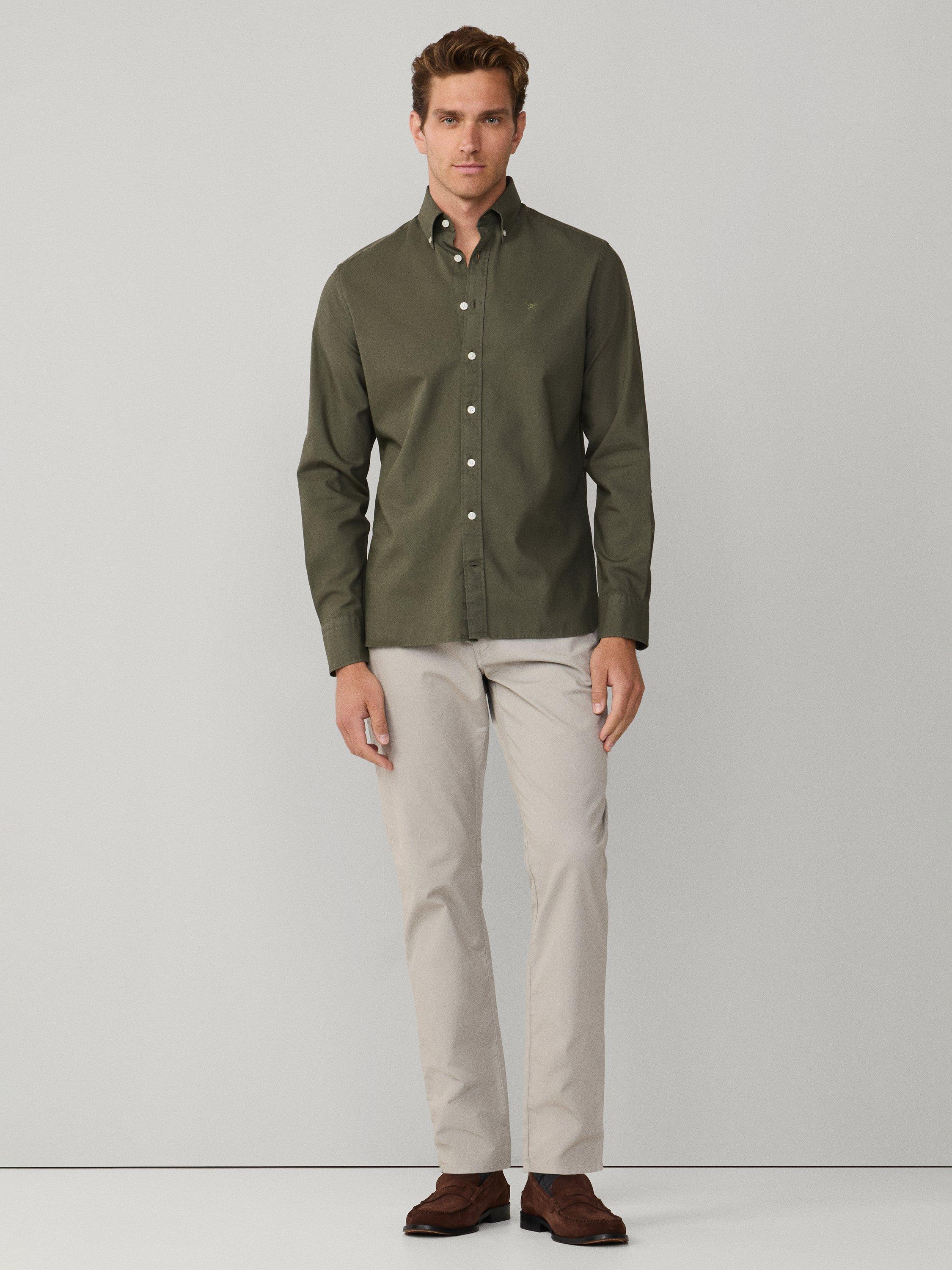 Product image 2 of 8, which shows Hackett London Trinity 5 Pocket Chinos, Concrete Beige, 28