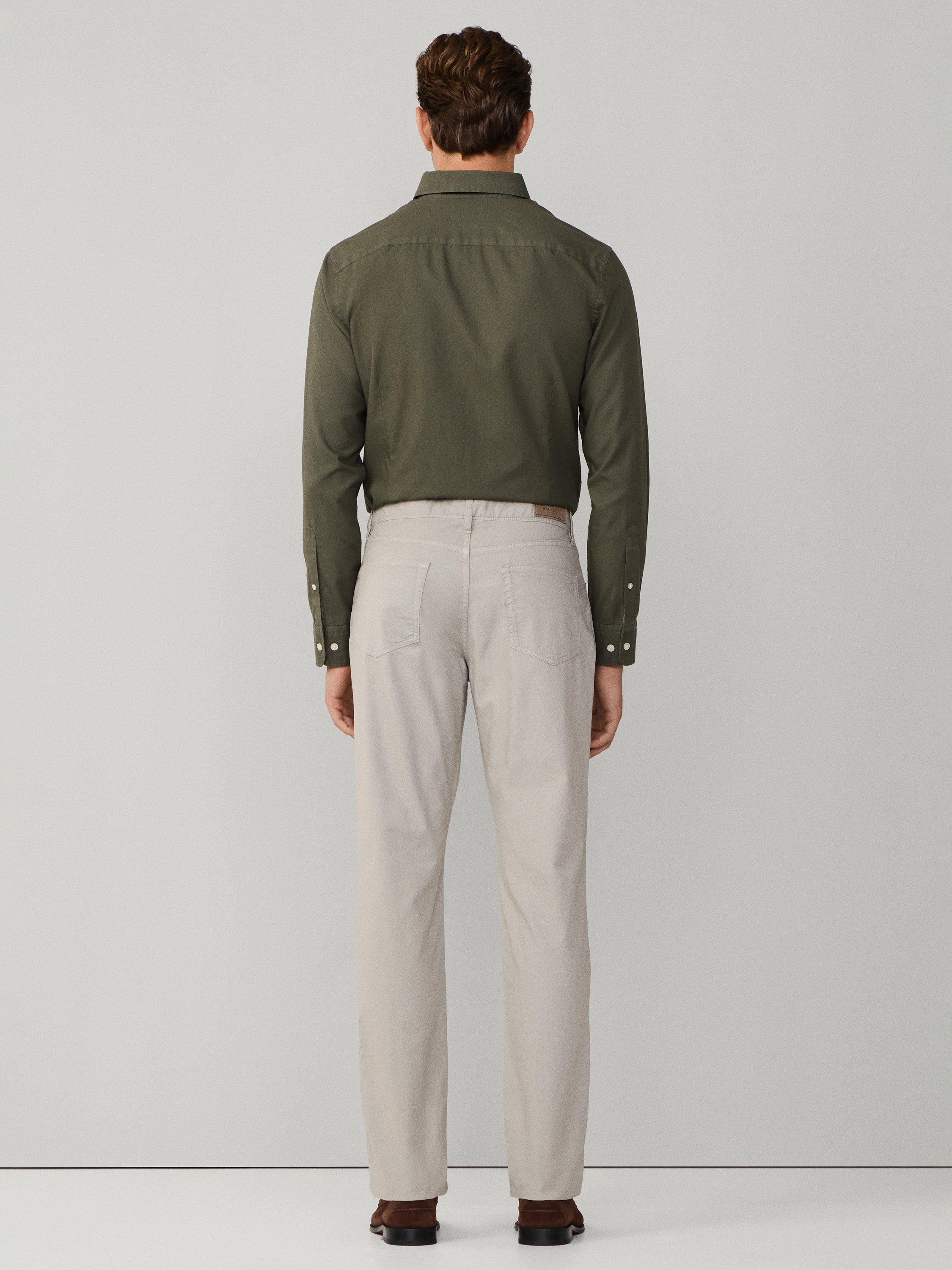 Product image 3 of 8, which shows Hackett London Trinity 5 Pocket Chinos, Concrete Beige, 28