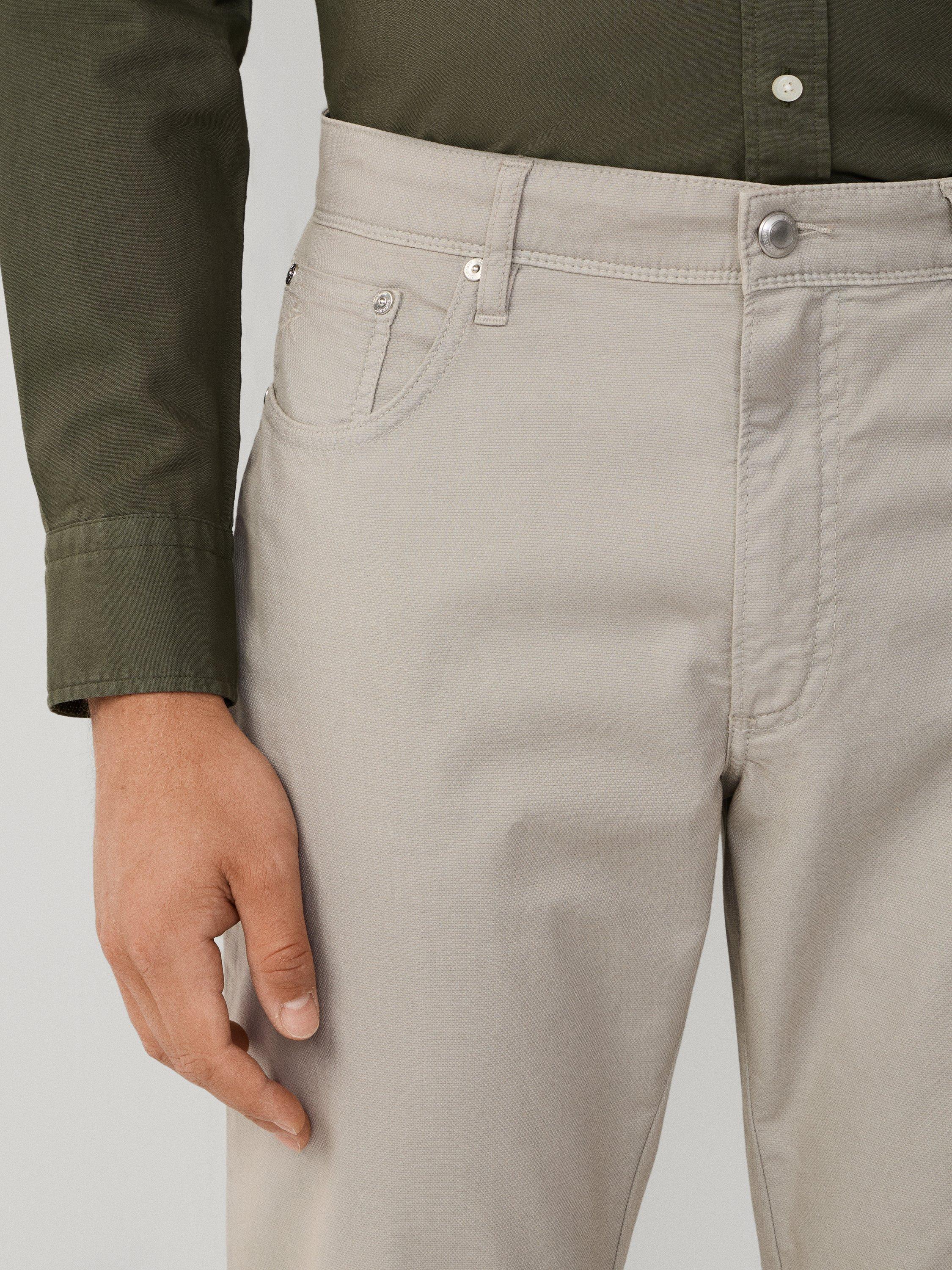 Product image 5 of 8, which shows Hackett London Trinity 5 Pocket Chinos, Concrete Beige, 28