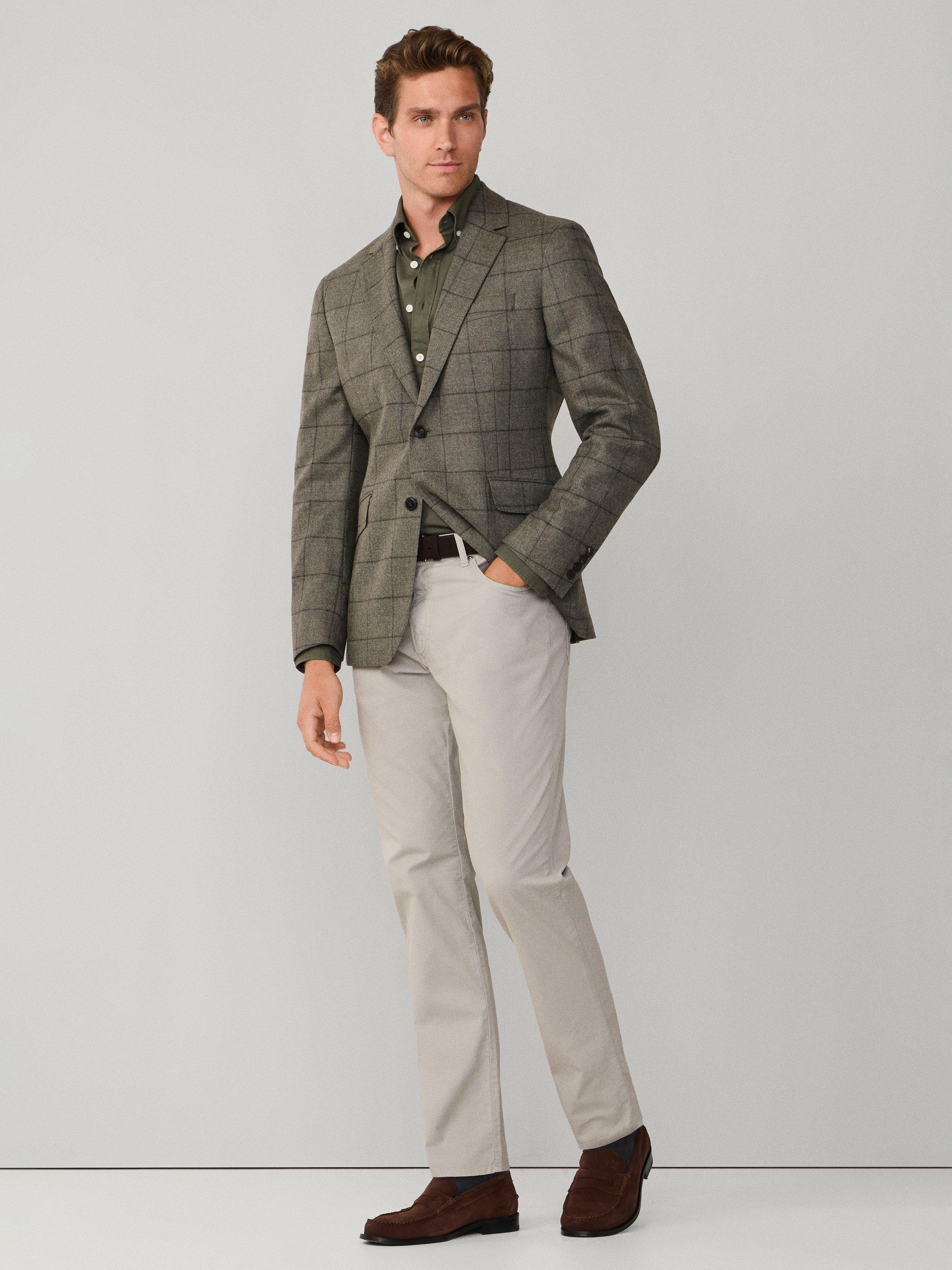 Product image 8 of 8, which shows Hackett London Trinity 5 Pocket Chinos, Concrete Beige, 28
