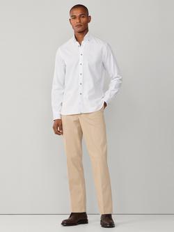 Hackett London Sanderson Tailored Fit Stretch Cotton Chinos, Oat - view 2, Oat