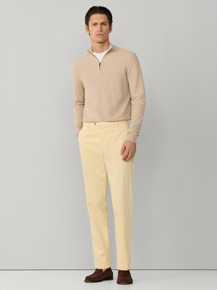Hackett London Sanderson Tailored Fit Stretch Cotton Chinos, Pastel Yellow - view 2, Pastel Yellow