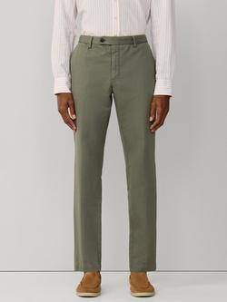 Hackett London Linen Blend Slim Fit Kensington Chinos, Stone Green, Stone Green