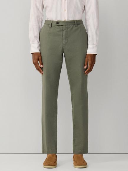 Hackett London Linen Blend Slim Fit Kensington Chinos, Stone Green
