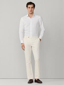 Hackett London Slim Fit Kensington Linen Wool Chinos - view 2, Off White