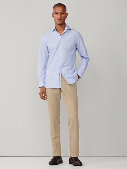 Hackett London Slim Fit Kensington Linen Wool Chinos - view 2, Chino Beige