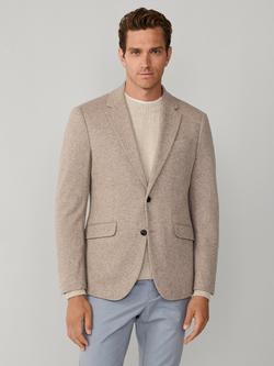 Hackett London Wool Blend Ascot Block Blazer, Taupe Beige, Taupe Beige