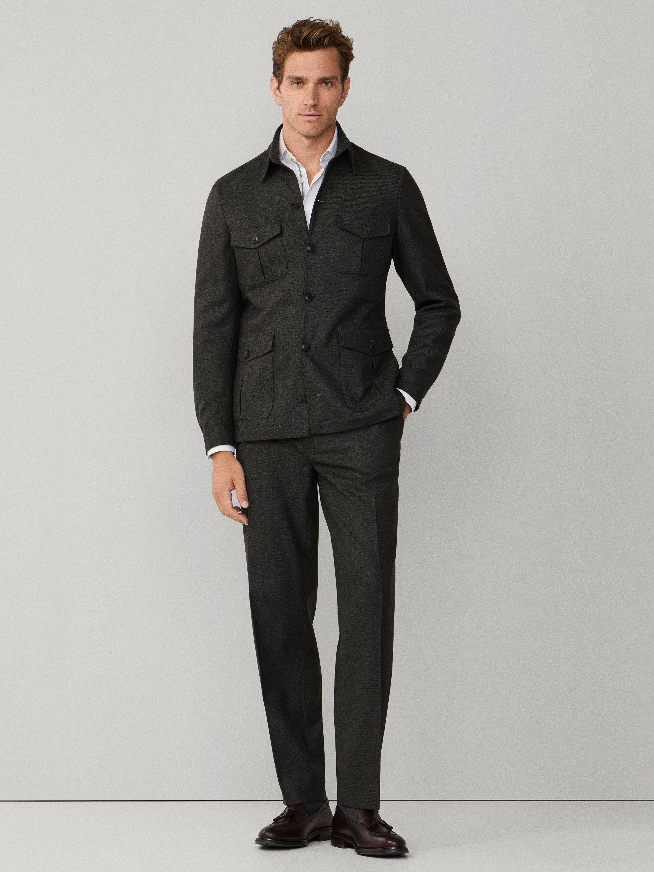 Product image 2 of 9, which shows Hackett London Field Jacket, Dark Green, 36