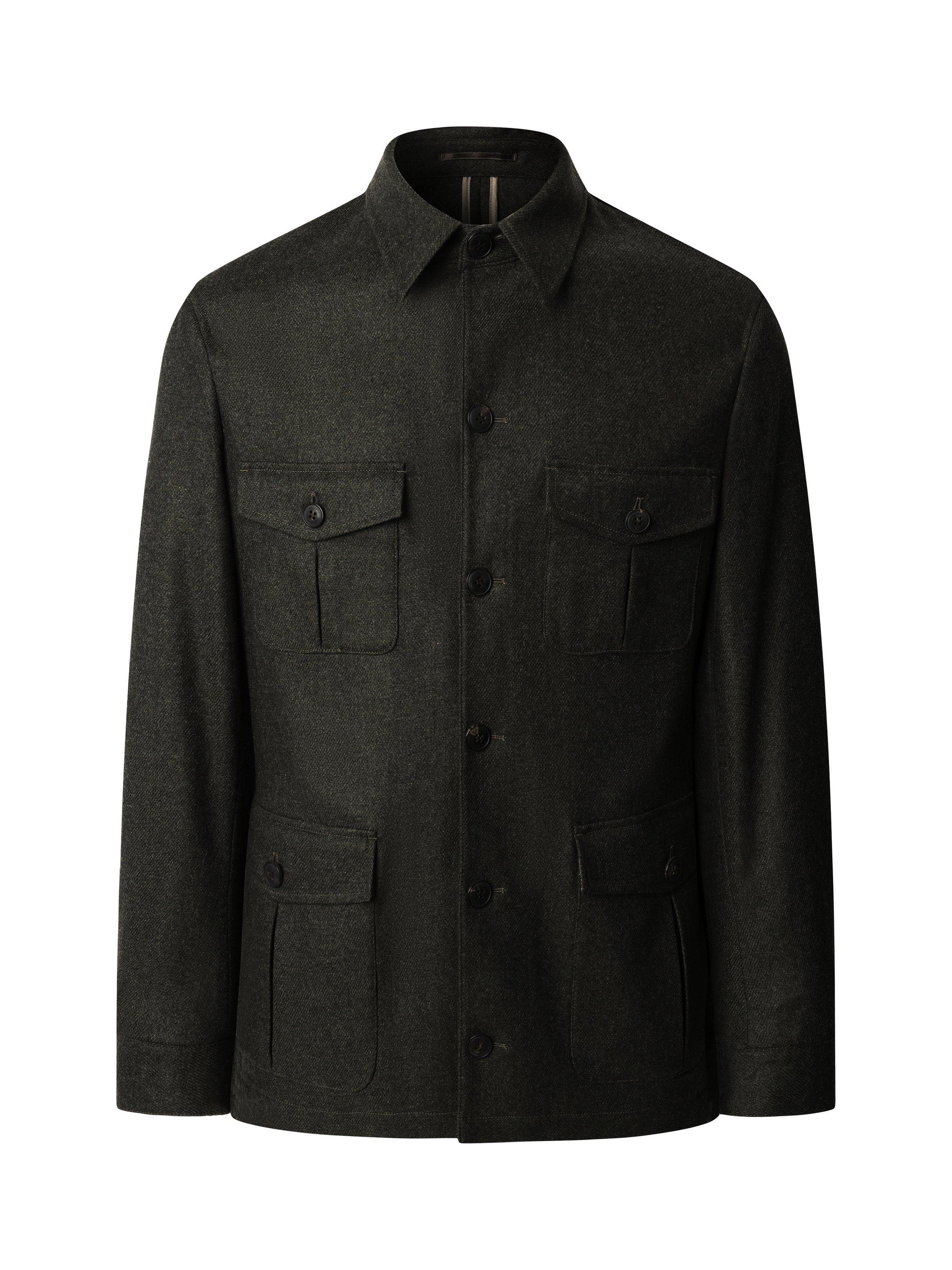 Product image 4 of 9, which shows Hackett London Field Jacket, Dark Green, 36