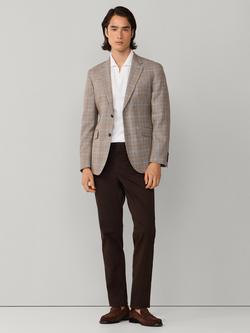Hackett London Wool Blend Ascot Block Blazer, Bronze Beige - view 2, Bronze Beige