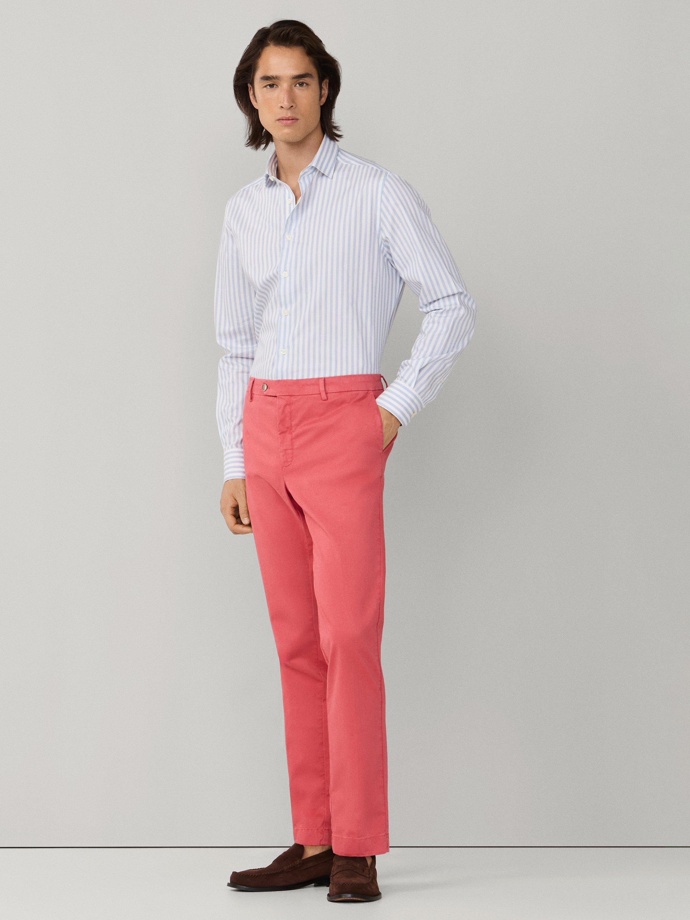 Product image 7 of 8, which shows Hackett London Kensington Slim Fit Chinos, Light Red, 28