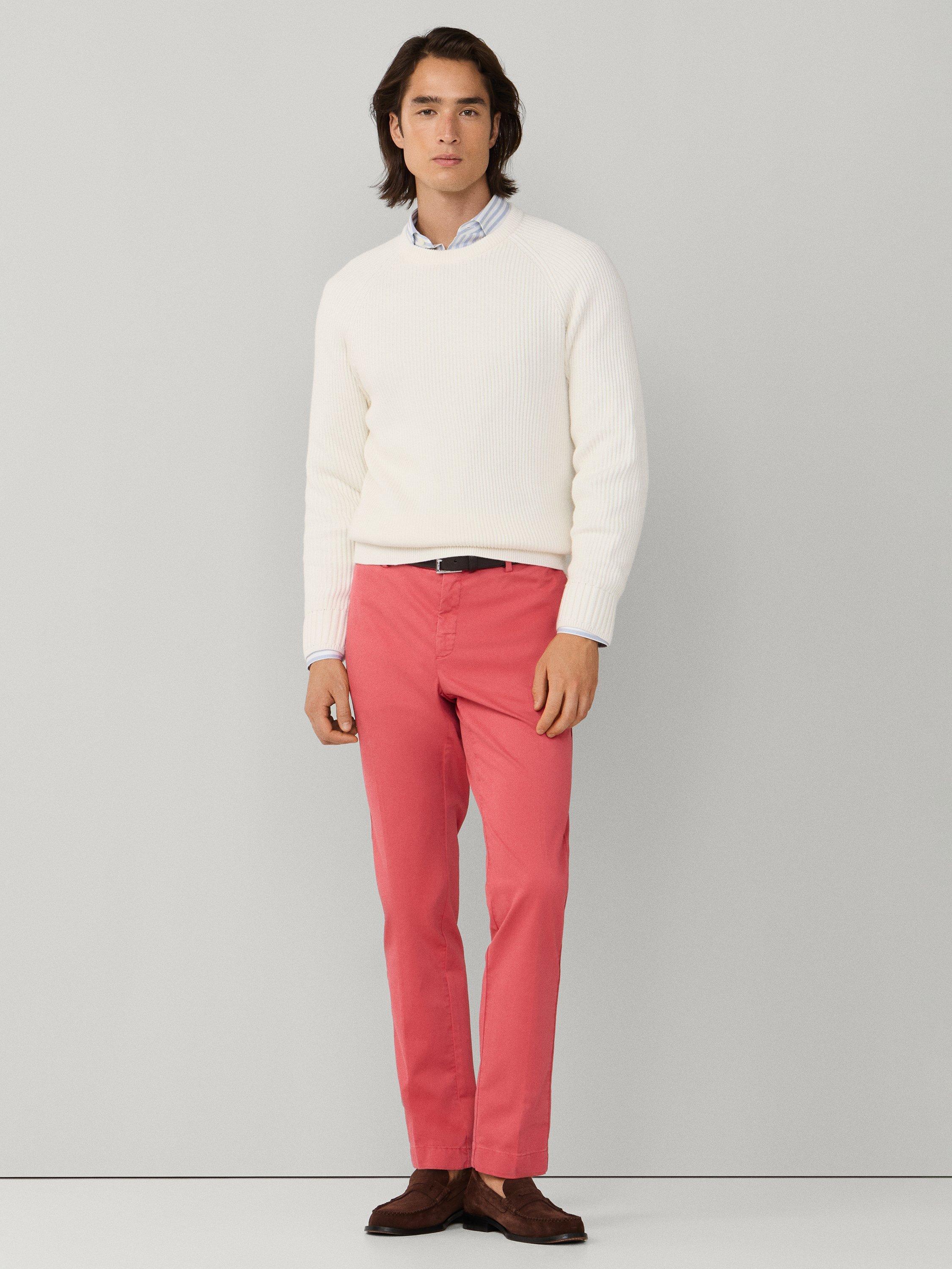 Product image 8 of 8, which shows Hackett London Kensington Slim Fit Chinos, Light Red, 28