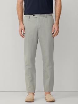 Hackett London Slim Fit Kensington Linen Wool Chinos, Tin Grey