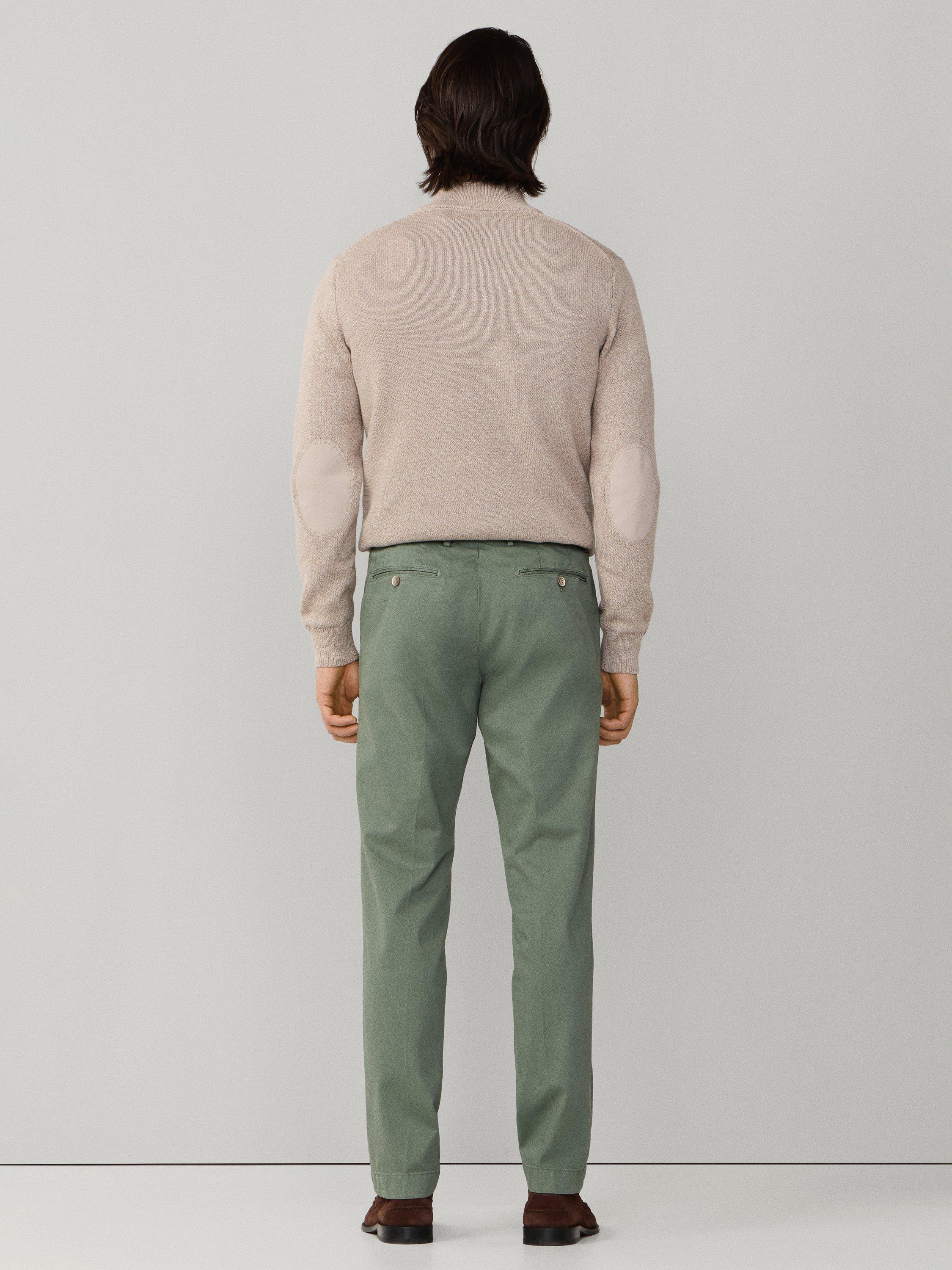 Product image 3 of 8, which shows Hackett London Kensington Slim Fit Chinos, Stone Green, 28