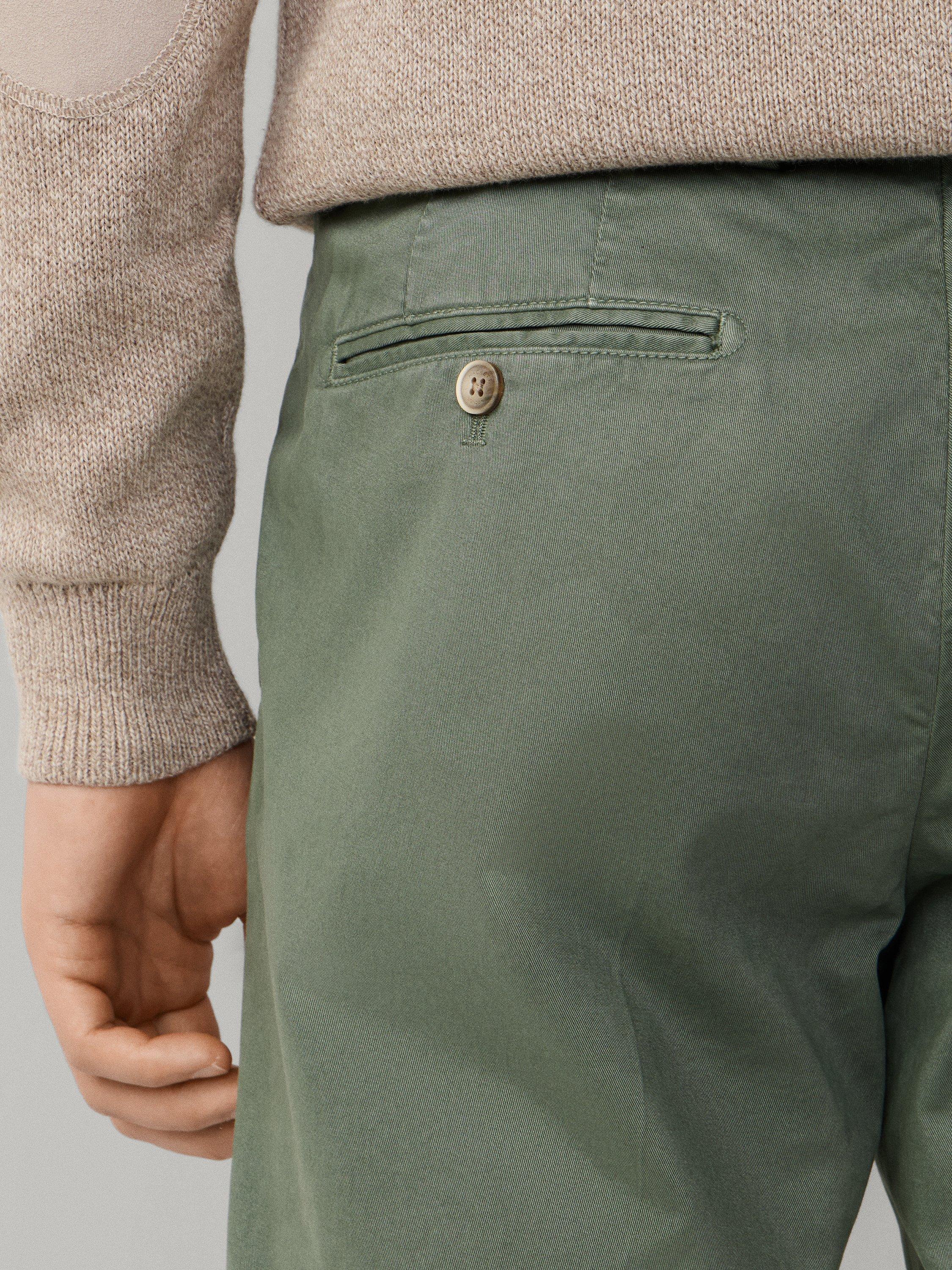 Product image 6 of 8, which shows Hackett London Kensington Slim Fit Chinos, Stone Green, 28