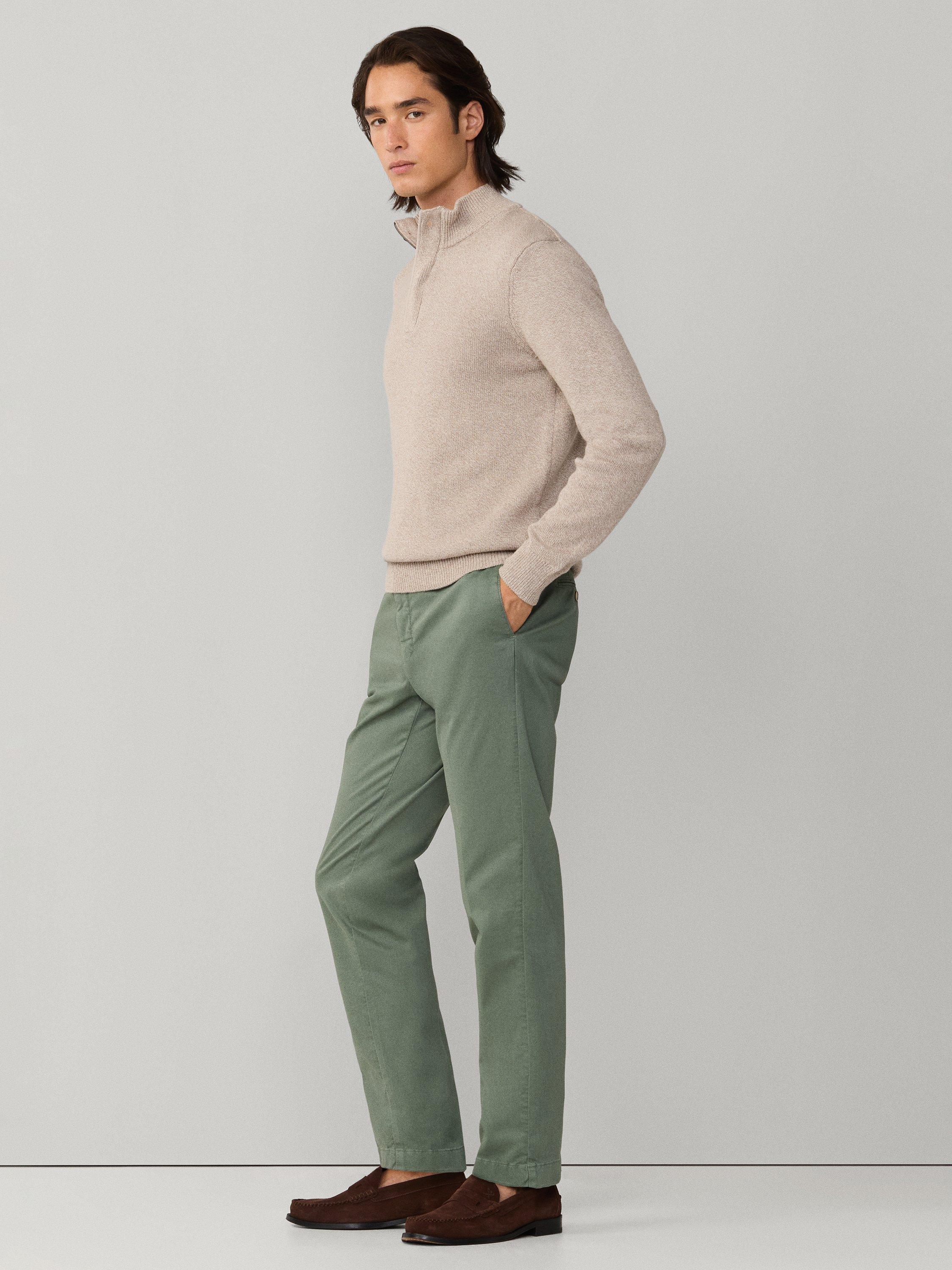 Product image 7 of 8, which shows Hackett London Kensington Slim Fit Chinos, Stone Green, 28