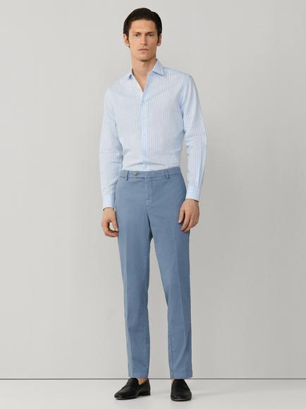 Hackett London Kensington Slim Fit Chinos - view 2, Thames Blue