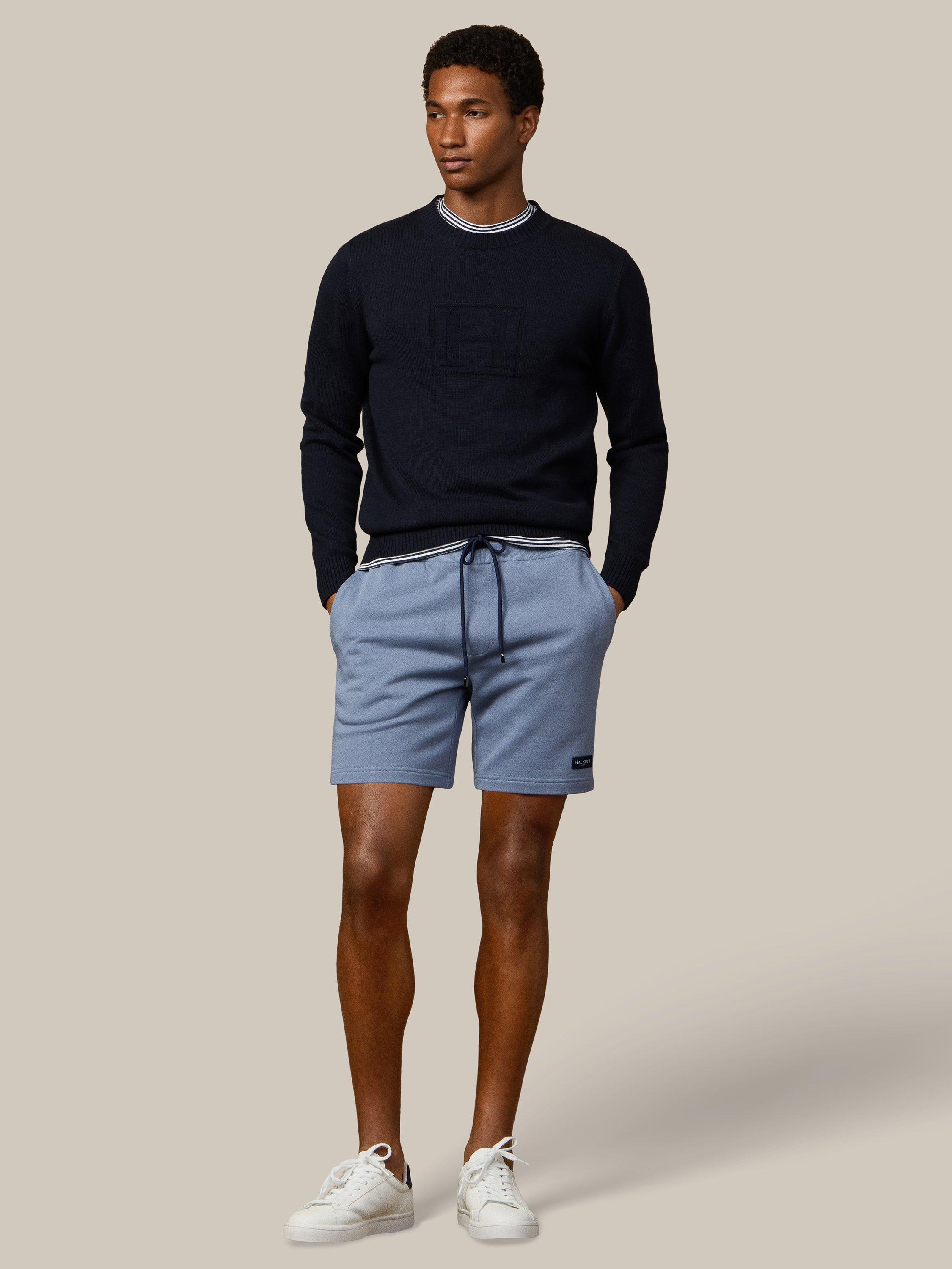 Product image 8 of 8, which shows Hackett London Drawstring Cotton Shorts, Blue, XXXL