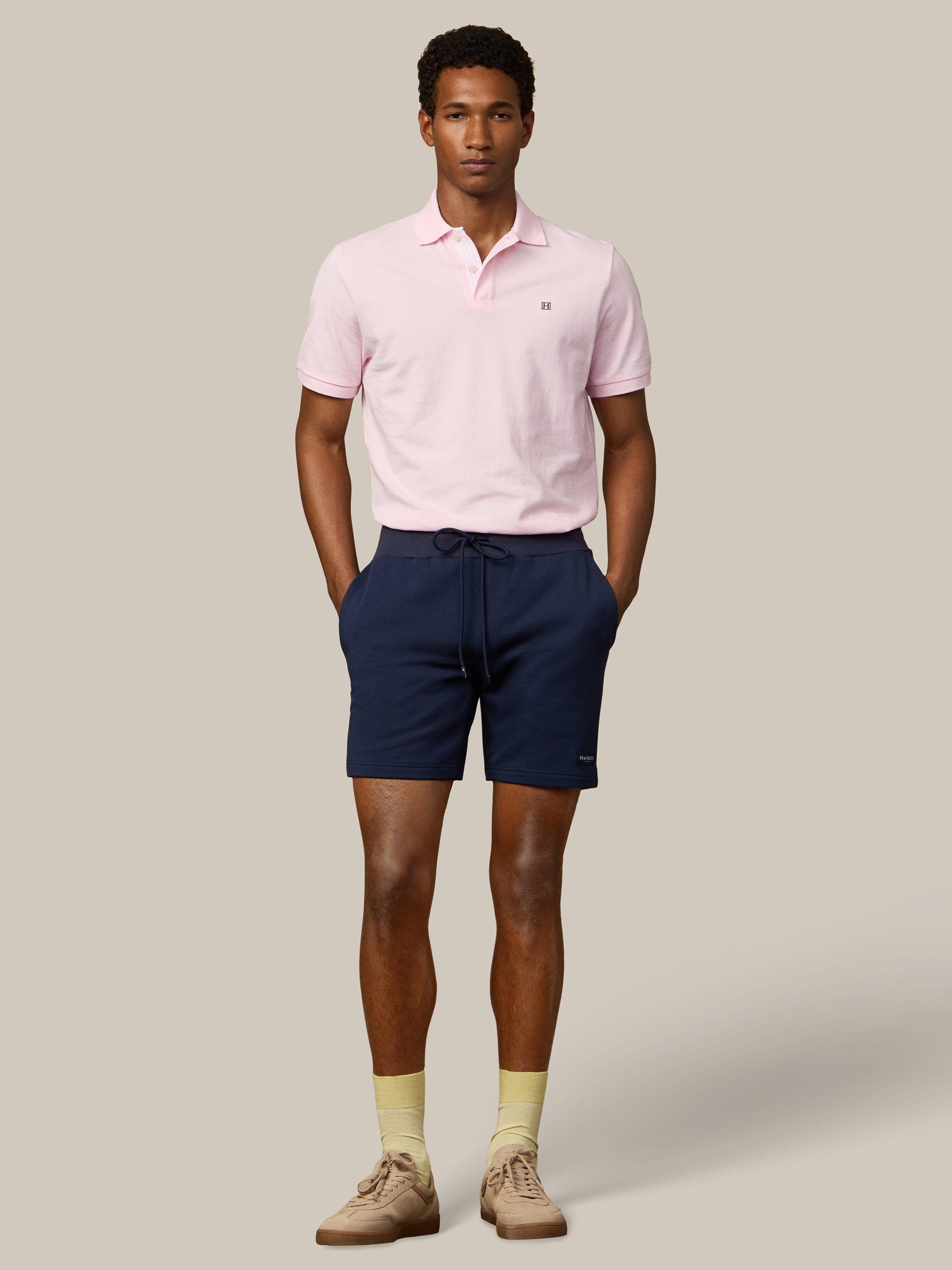 Product image 2 of 8, which shows Hackett London Drawstring Cotton Shorts, Navy, XXXL