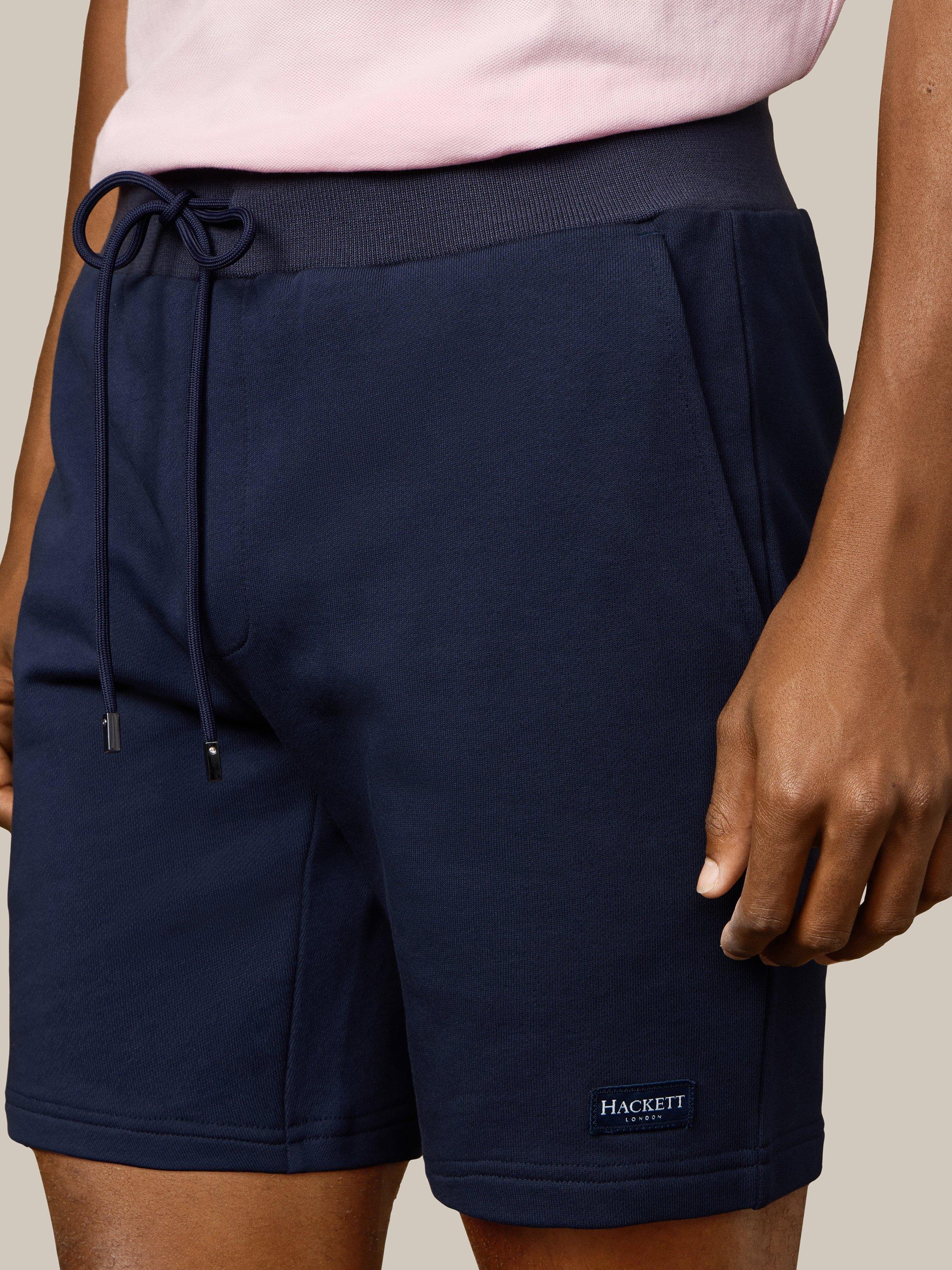 Product image 5 of 8, which shows Hackett London Drawstring Cotton Shorts, Navy, XXXL