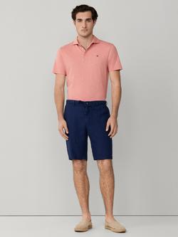 Hackett London Relaxed Fit Linen Regent Shorts, Navy - view 2, Navy