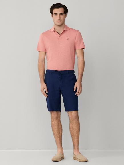 Hackett London Relaxed Fit Linen Regent Shorts - view 2, Navy