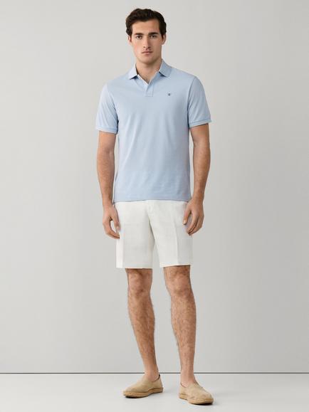 Hackett London Relaxed Fit Linen Regent Shorts - view 2, Off White