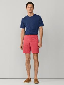 Hackett London Cotton Rich Slim Fit Kensington Chino Shorts - view 2, Light Red
