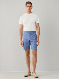 Hackett London Kensington Slim Fit Cotton Blend Chino Shorts, Chambray Blue - view 2, Chambray Blue