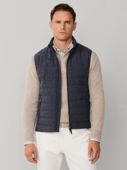Hackett London Herringbone Wool Blend Gilet, Old Navy