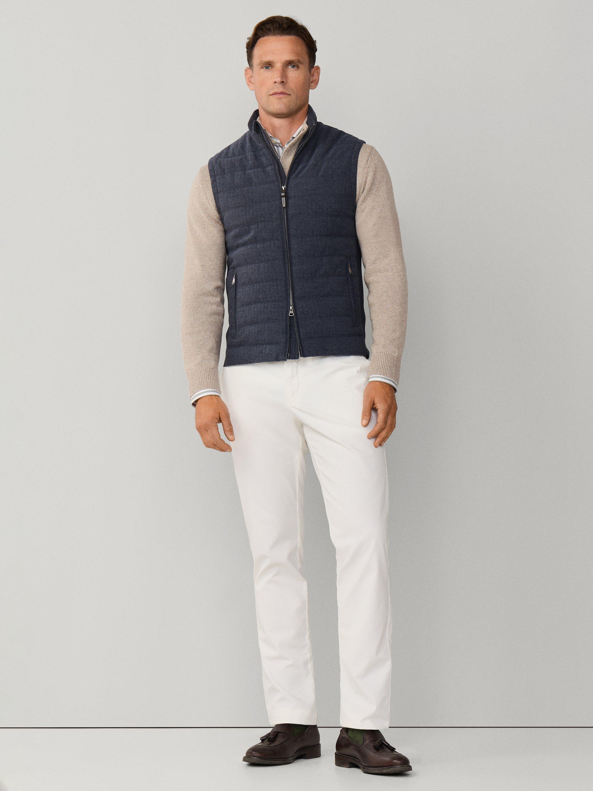 Product image 2 of 7, which shows Hackett London Herringbone Wool Blend Gilet, Old Navy, XXXL