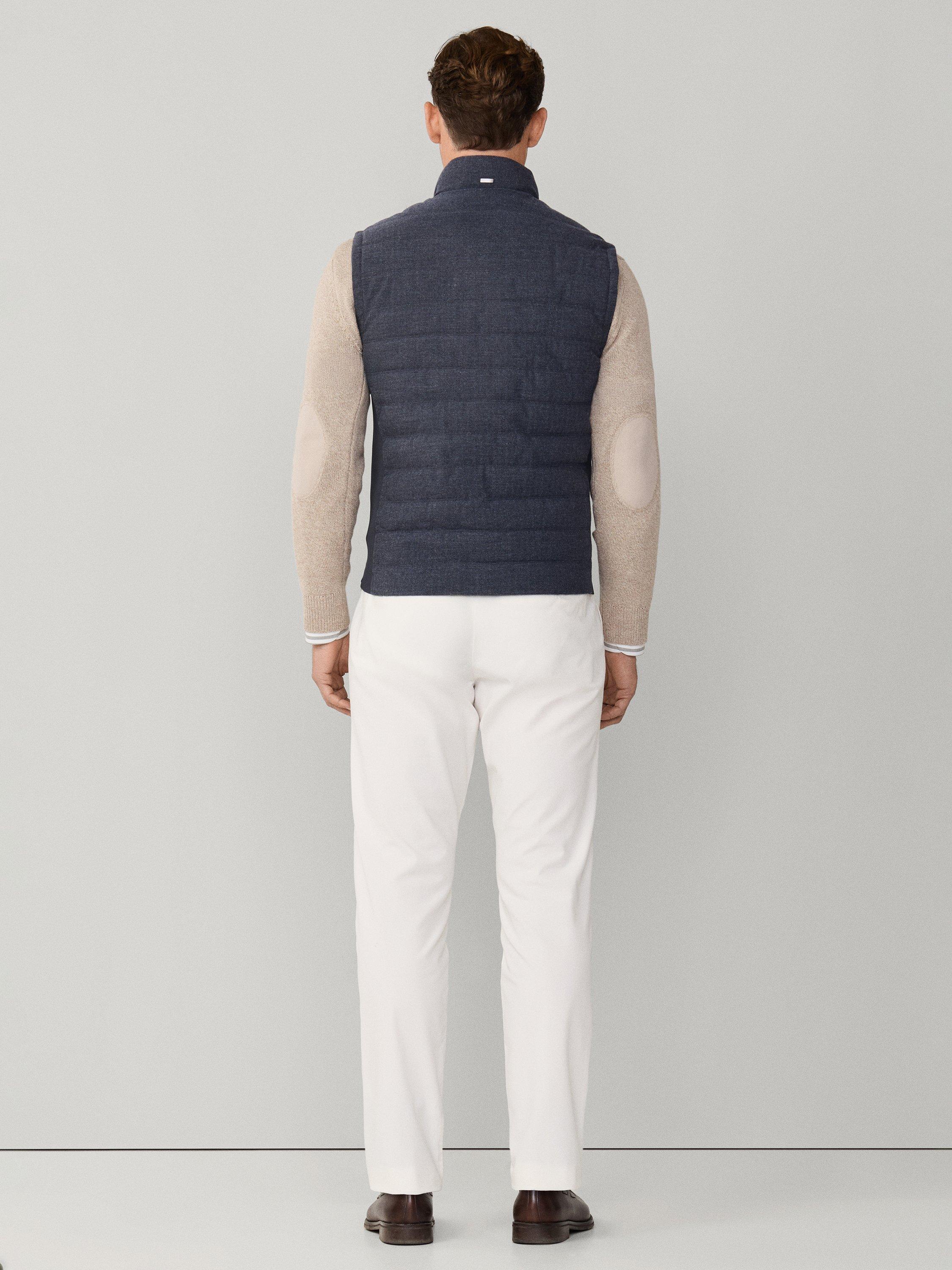Product image 3 of 7, which shows Hackett London Herringbone Wool Blend Gilet, Old Navy, XXXL