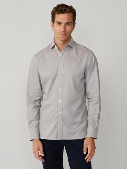 Hackett London Cotton Tailored Fit Check Shirt, Green, Green