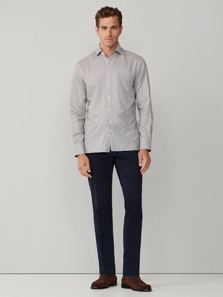 Hackett London Cotton Tailored Fit Check Shirt, Green - view 2, Green