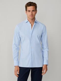 Hackett London Cotton Blend Tailored Fit Shirt, Oxford Blue