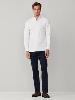 Hackett London Cotton Blend Tailored Fit Shirt - view 2, Optic White