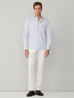 Hackett London Cotton Tailored Fit Bengal Stripe Shirt, Sky Blue - view 2, Sky Blue