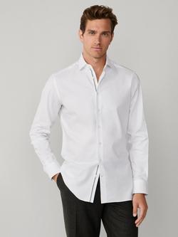 Hackett London Cotton Tailored Fit Shirt, White, White