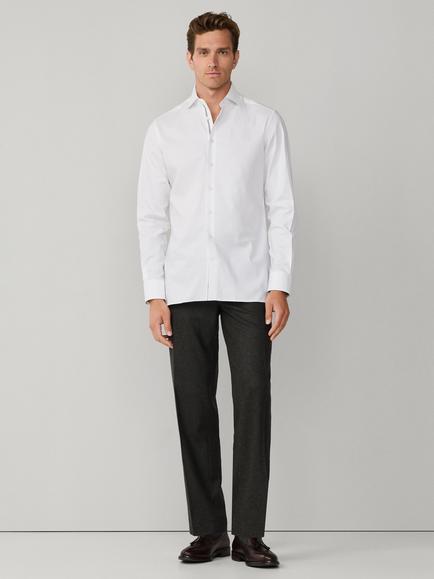 Hackett London Cotton Tailored Fit Shirt, White - view 2, White