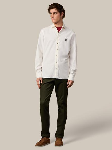 Hackett London Heritage Regular Fit Shirt, Ecru White - view 2, Ecru White
