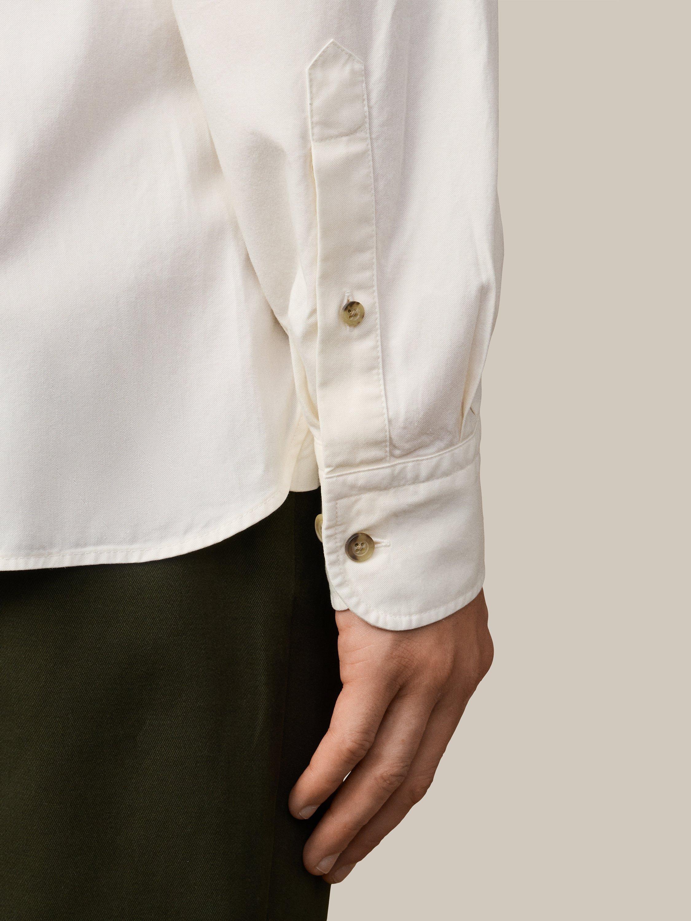 Product image 6 of 9, which shows Hackett London Regular Fit Heritage Shirt, Ecru White, XXXL