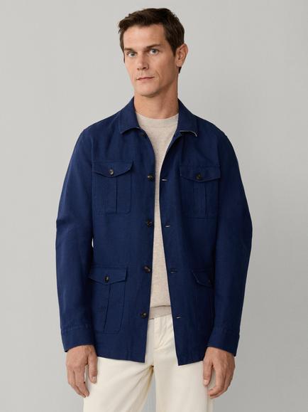 Hackett London Linen Overshirt, Old Navy