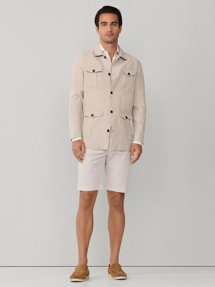 Hackett London Linen Overshirt - view 2, Beige