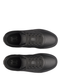 Under Armour Kids' Leather Motion Grade Lace Up School Shoes, Black - view 2, Black