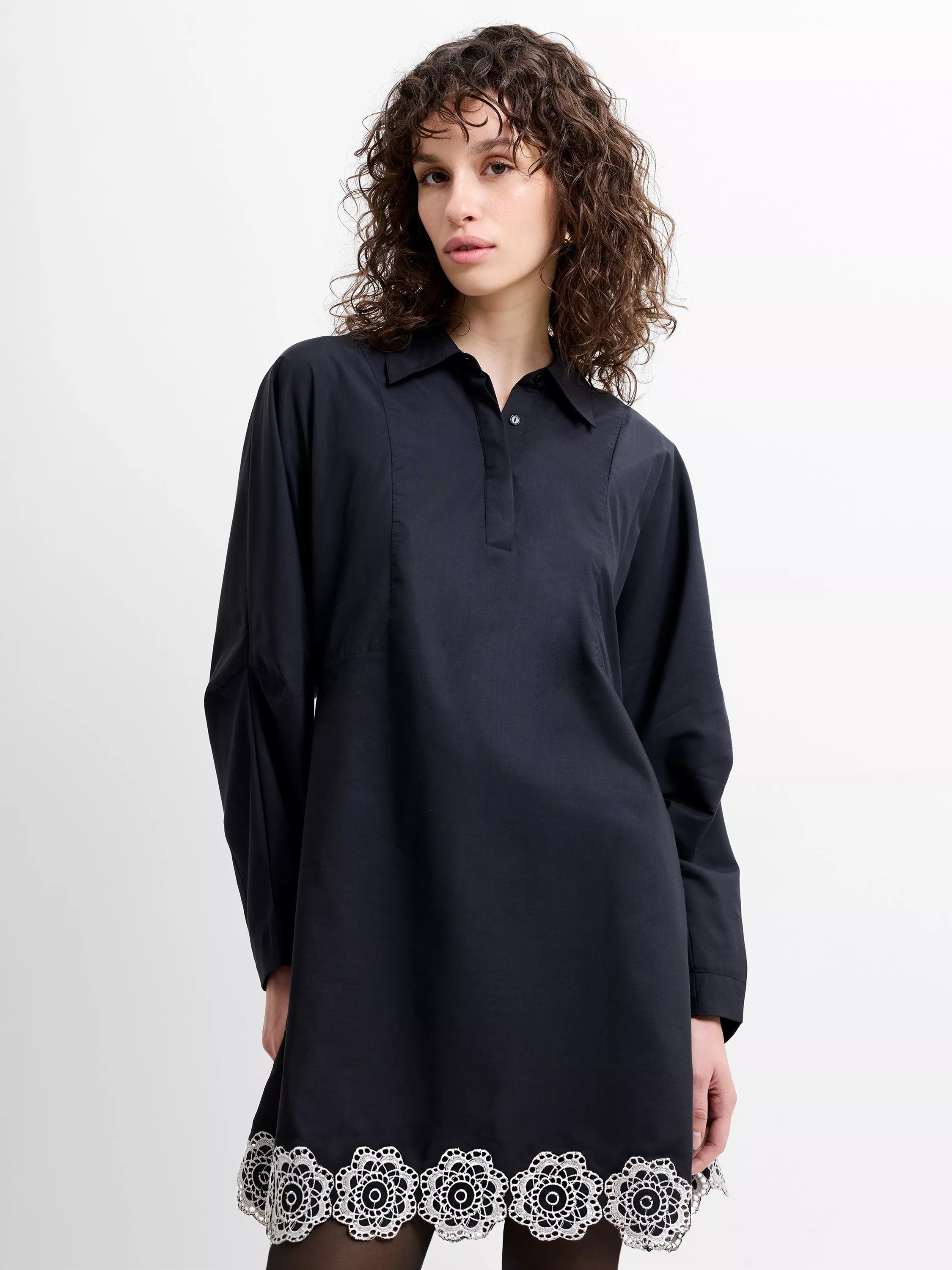 sachin and babi light blue dress French connection 4 embroidered