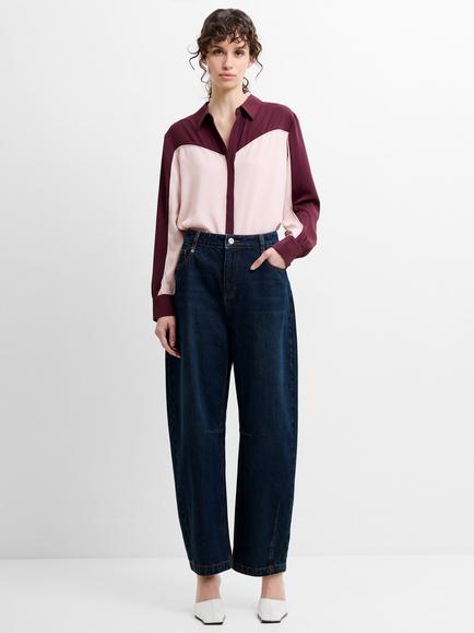 French Connection Dallas Balloon Leg Jeans, Dark Indigo Wash, Dark Indigo Wash