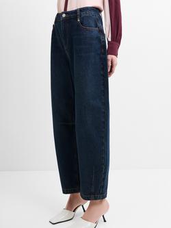 French Connection Dallas Balloon Leg Jeans, Dark Indigo Wash - view 2, Dark Indigo Wash