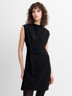 French Connection Belted Shift Mini Dress, Black - view 2, Black