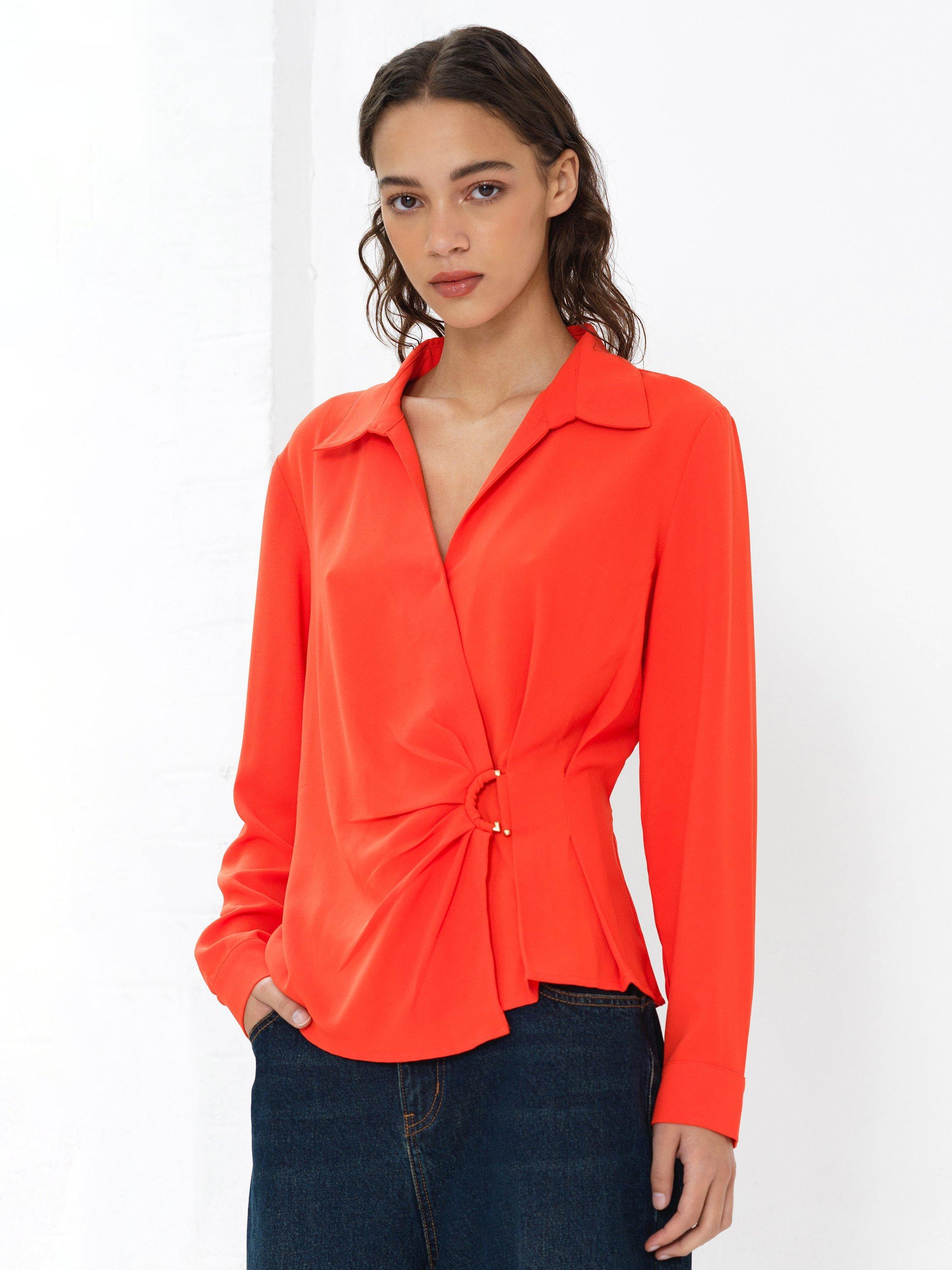French Connection Thelma Shirt, Paradise Orange